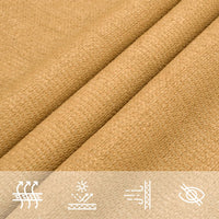 voile dombrage permeable rectangulaire top collection sable 8 | jardinna