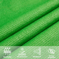 voile dombrage permeable rectangulaire top collection vert clair 10 | jardinna
