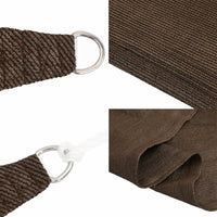 voile dombrage permeable triangulaire top collection marron 4 | jardinna
