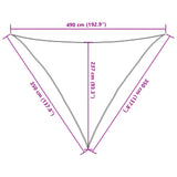 Voile D'ombrage 160 G/M² 3,5X3,5X4,9 M Pehd Marron