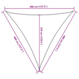 voile dombrage permeable triangulaire top collection sable 10 | jardinna
