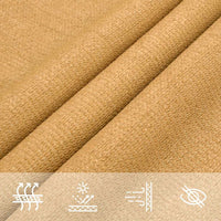 voile dombrage permeable triangulaire top collection sable 8 | jardinna