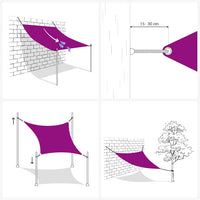 Voile D'ombrage 160 G/M² Trapèze Pehd