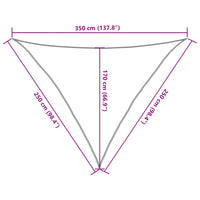 voile dombrage triangulaire top collection gris clair 10 | jardinna
