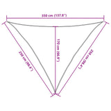 voile dombrage triangulaire top collection gris clair 10 | jardinna